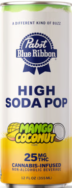 Photograph of product: [Pabst] High Soda Pop - 25mg - Mango Coconut (H)