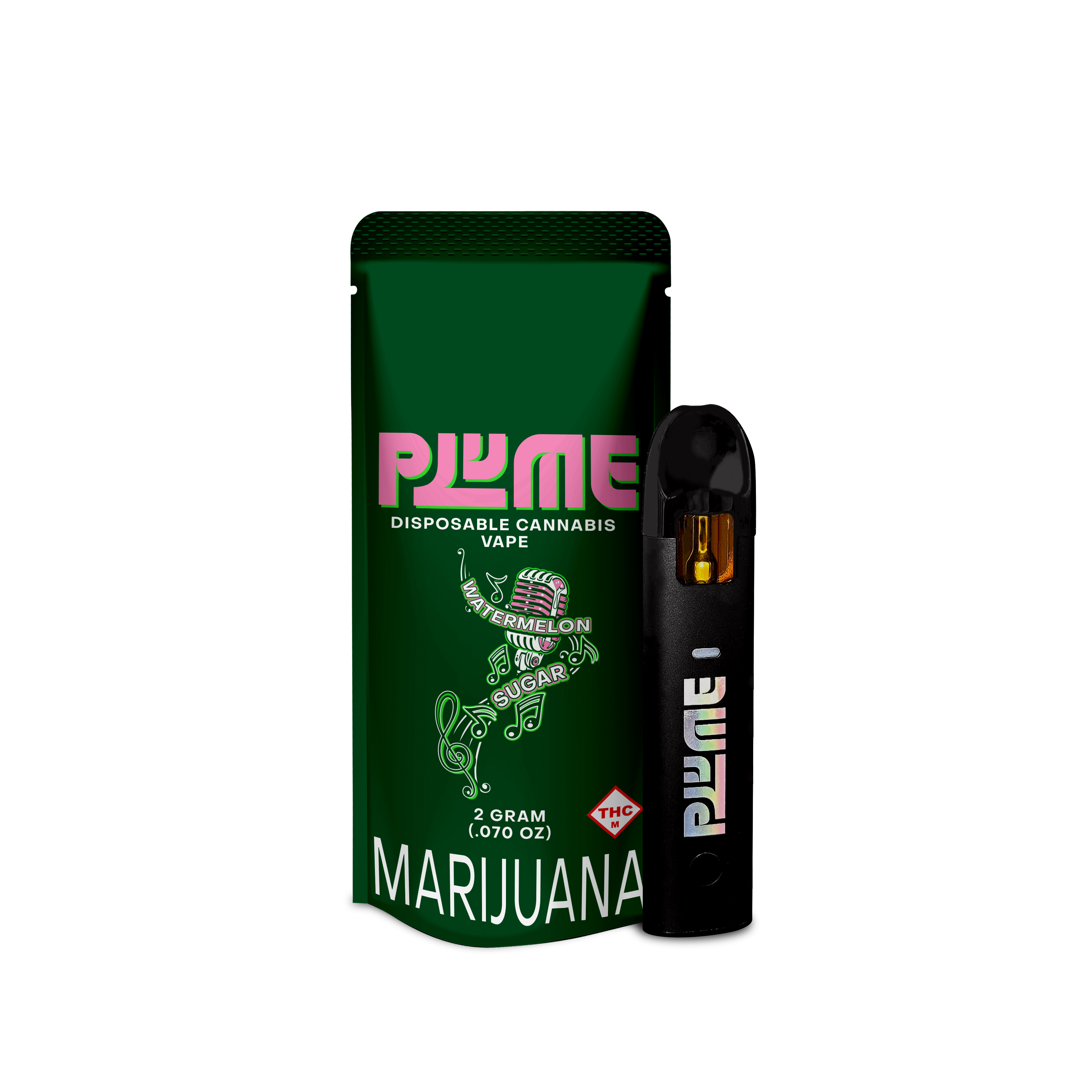 Photograph of product: Watermelon Sugar - Plume - 2g Disposable Vape Pen