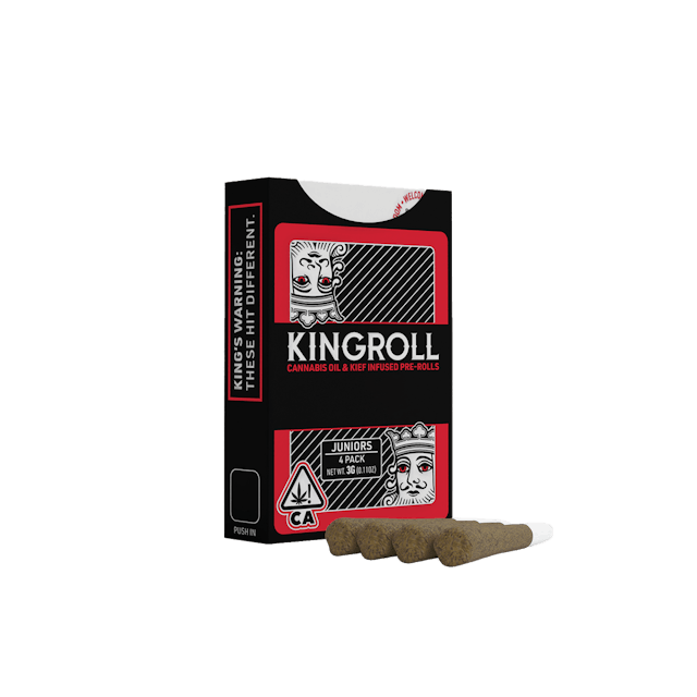 Photograph of product: Mango Kush x Cannalope Kush Oui'd Kingroll Jr. 3g 4-Pack - 