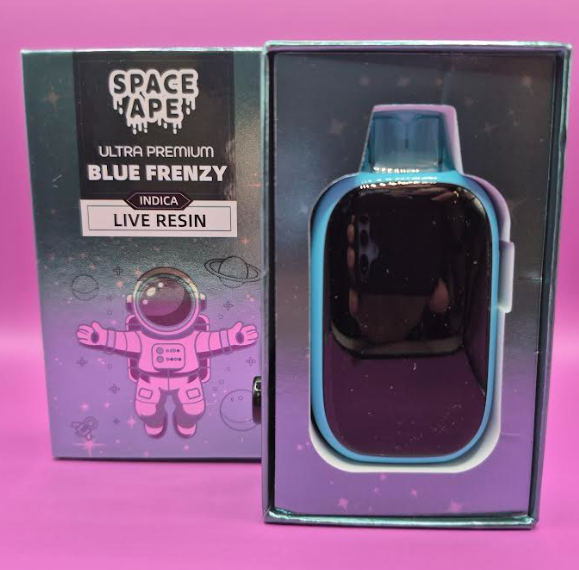 Photograph of product: Space Ape - 2g AIO Disposable Vape - Blue Frenzy (I/H)