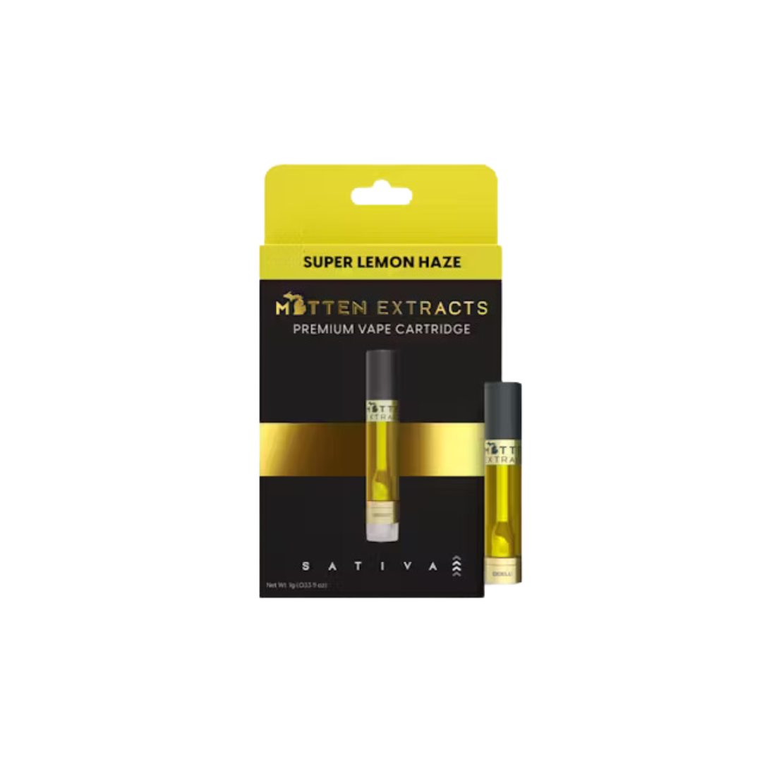 Photograph of product: Mitten Extracts | Super Lemon Haze Distillate Cartridge | 1g