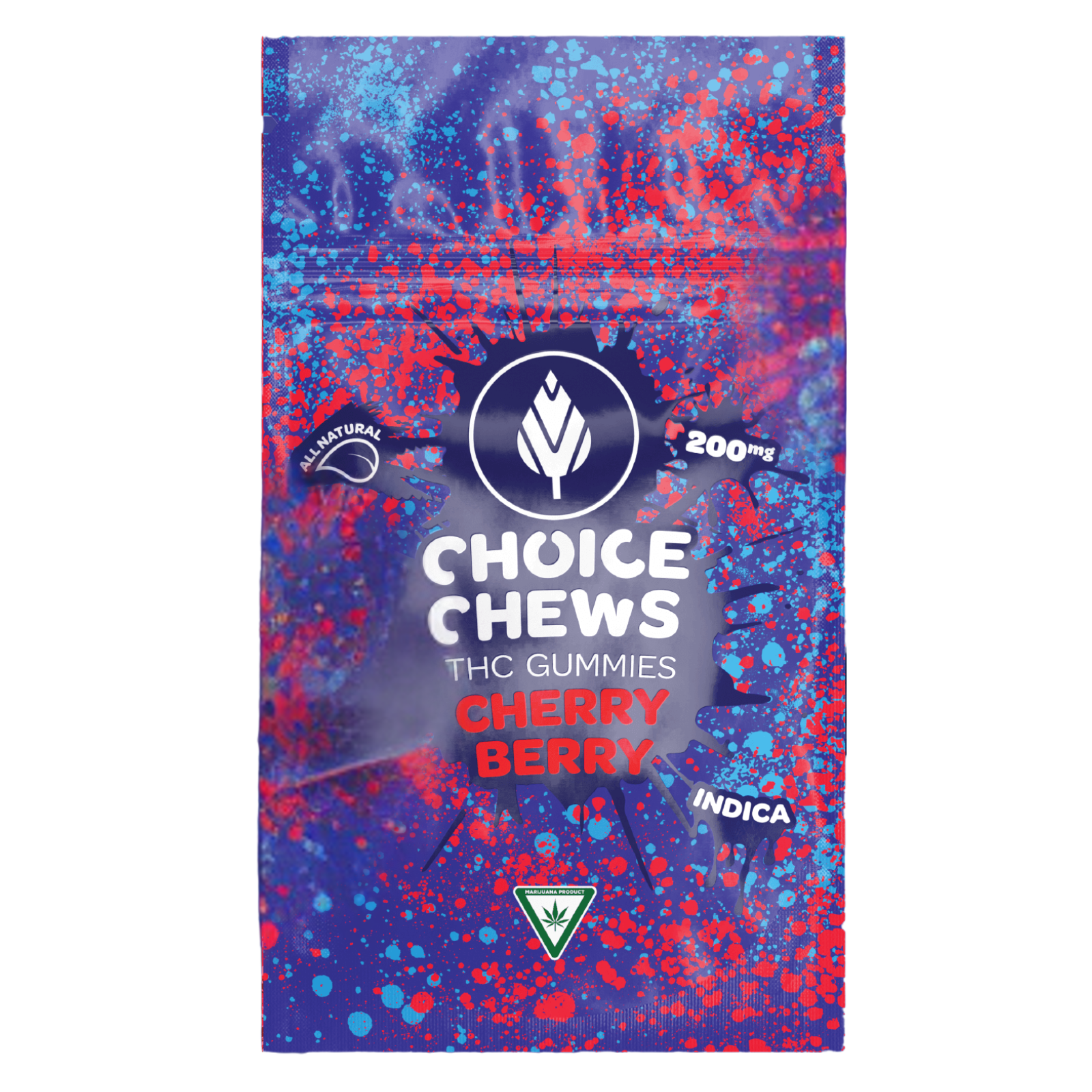 Photograph of product: Choice Chews | Cherry Berry | 200mg Gummies