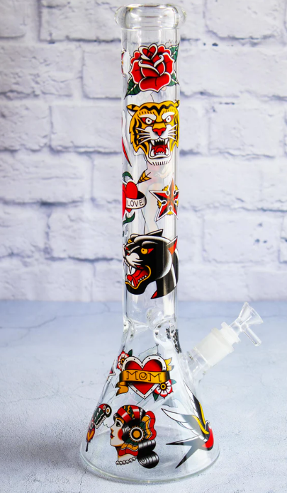 Photograph of product: Tattoo Beaker Bong 16"