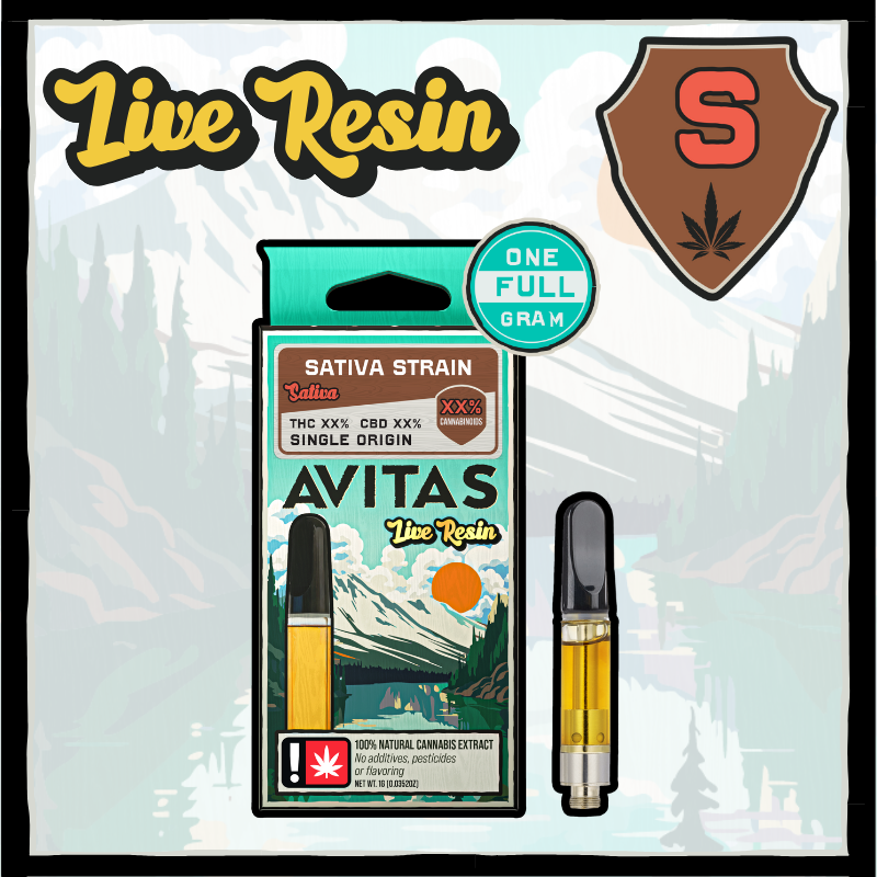 Photograph of product: Avitas Pineapple Express Live Resin Cartridge-1g