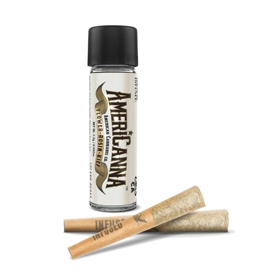 Photograph of product: AmeriCanna Infused Pre-Roll 2pk Maeshmallow 1.2g - 