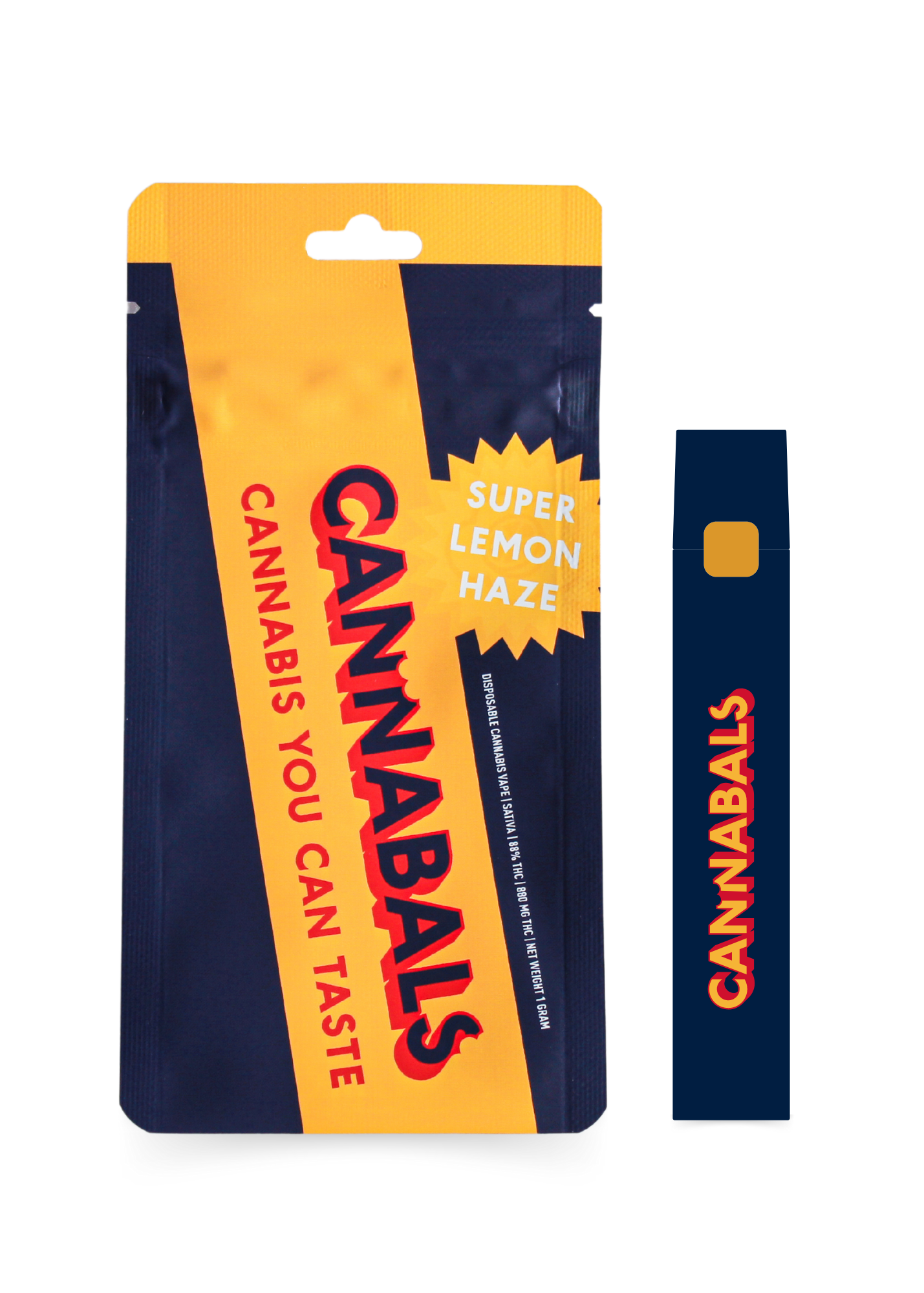 Photograph of product: Cannabals | Super Lemon Haze All-in-One Vape