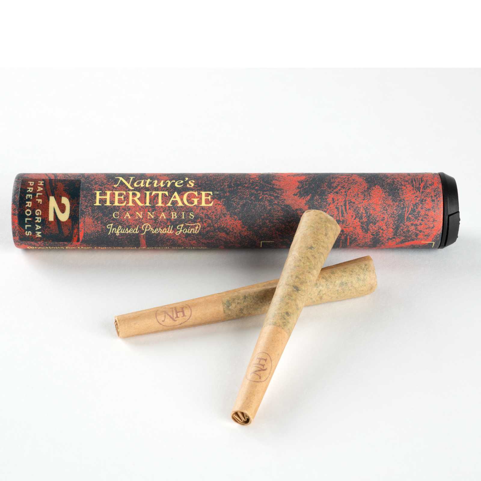 Photograph of product: Nature's Heritage 1g Multi-Pack Infused Preroll (2 x - Bapple Fritz