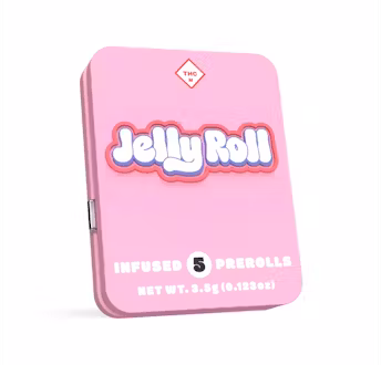 Photograph of product: Tropical Punch | 0.7g | 5pk Infused Pre-Rolls | Jelly Roll