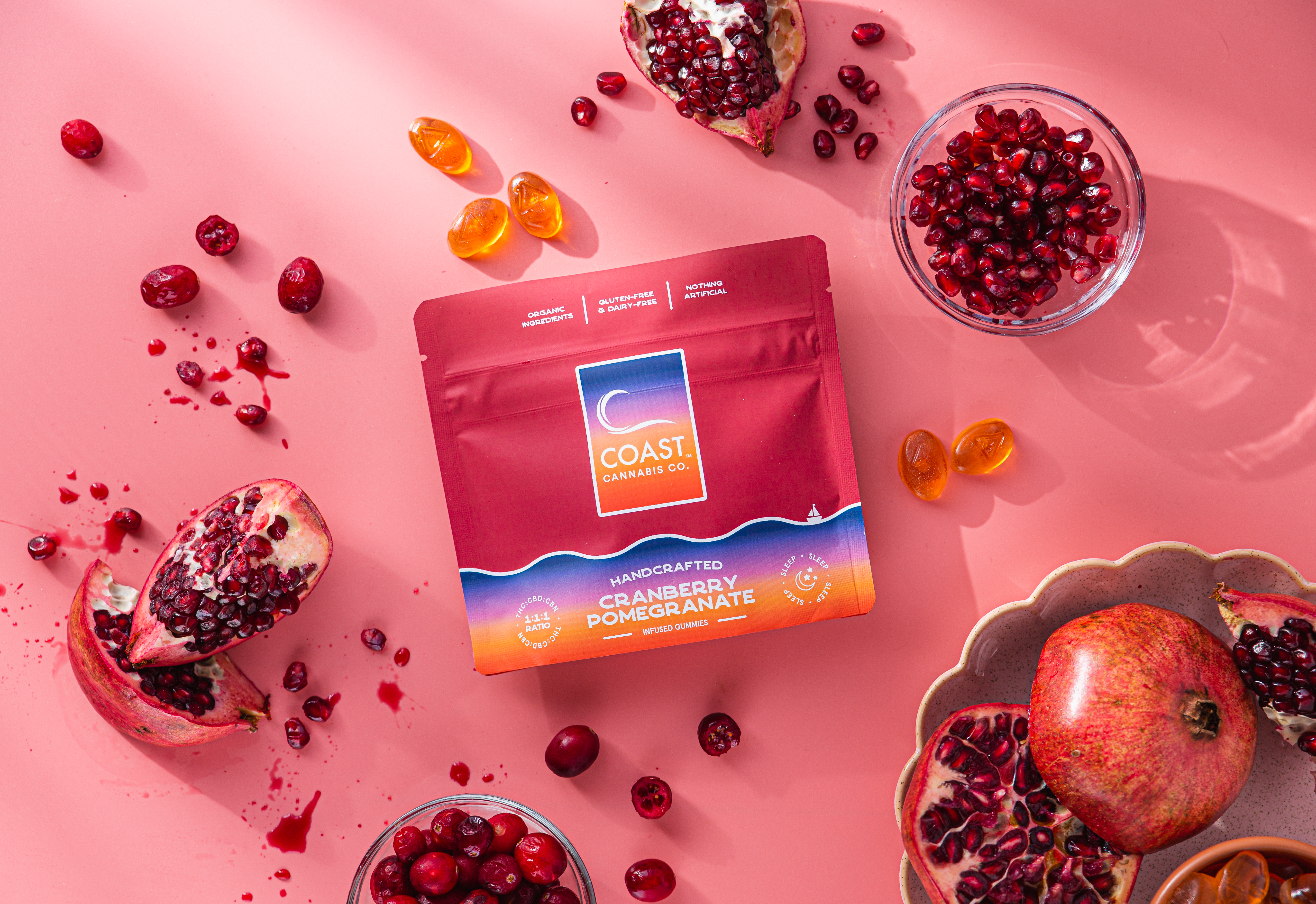 Photograph of product: Gummies 20 Pack - Cranberry Pomegranate 1:1:1