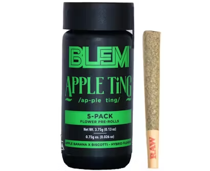 Photograph of product: Blem - Apple Ting Preroll 3.75g 5pk