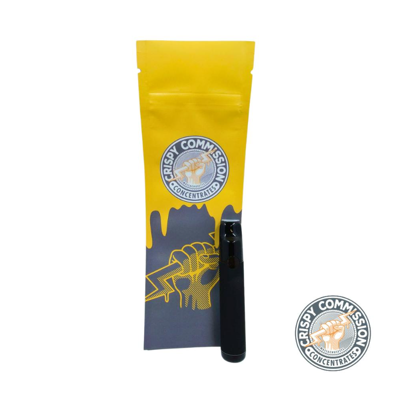 Photograph of product: Crispy Commission Lemon OG Haze (S) Live Sauce Disposable Vape 1g