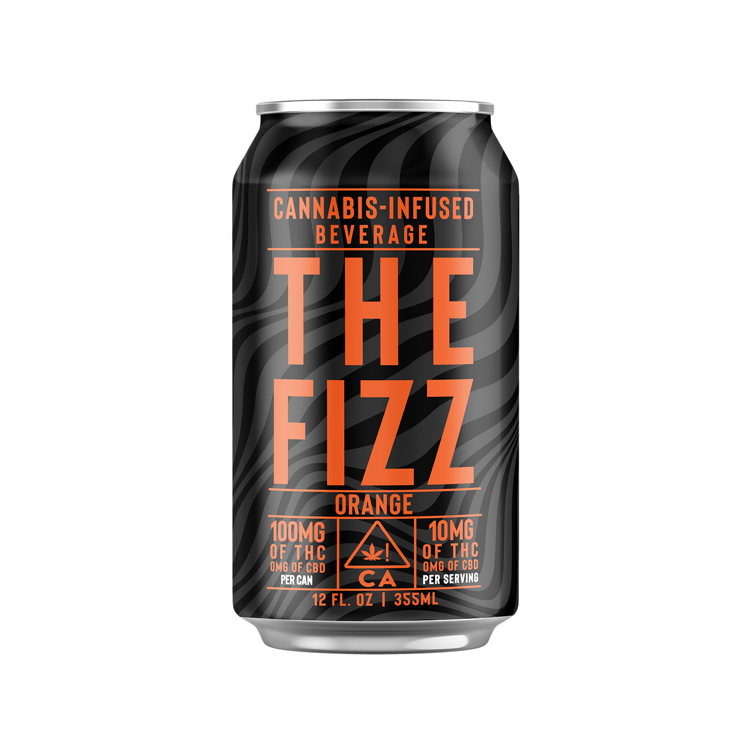 Photograph of Product: The Fizz | Black Label | Orange Soda | 12oz | 100mg