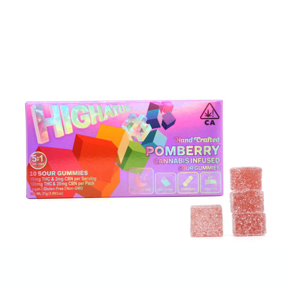 Photograph of product: Highatus - PomBerry 5:1 (THC:CBN) Edible 100mg