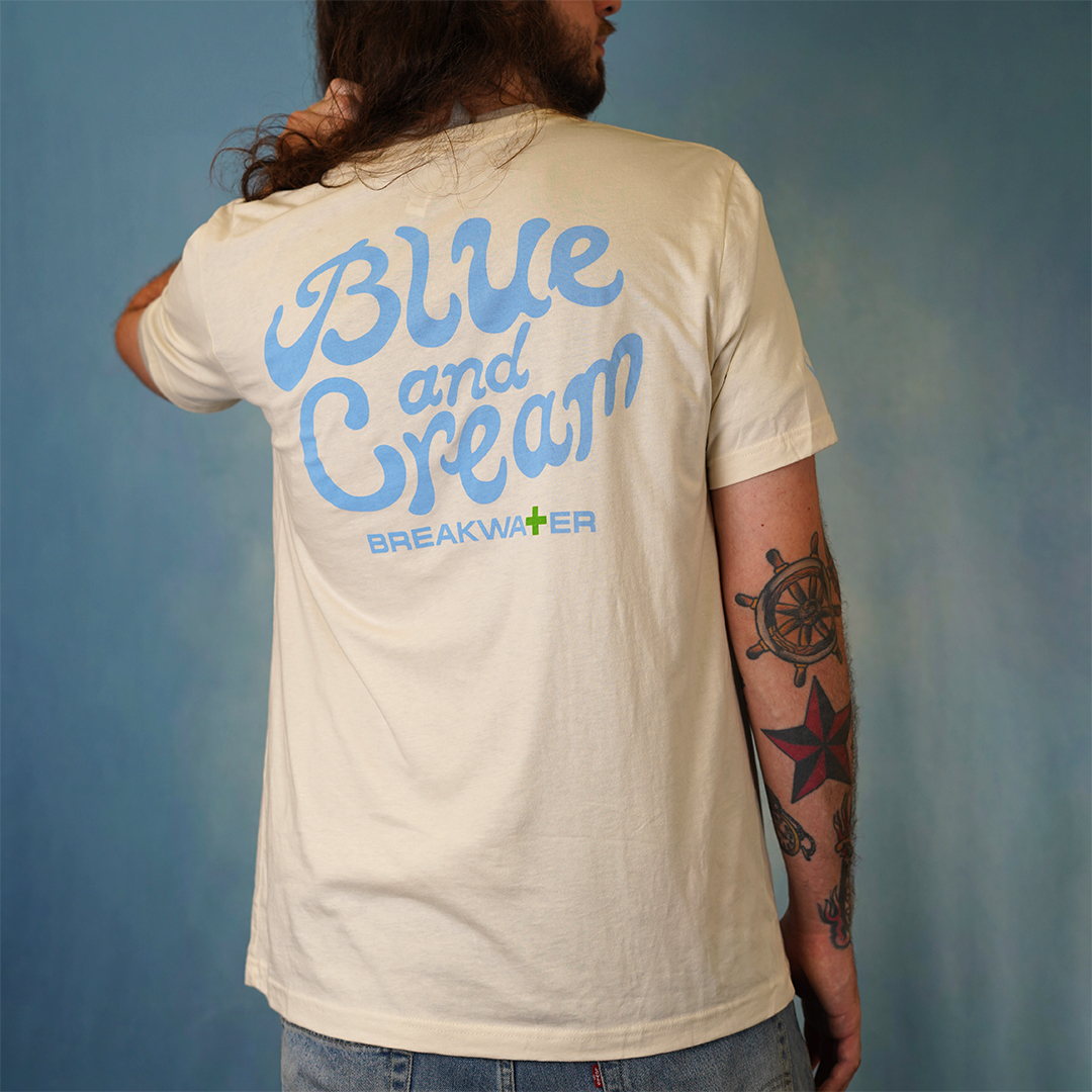 Photograph of product: Blue & Cream Limited T-Shirt (XL)