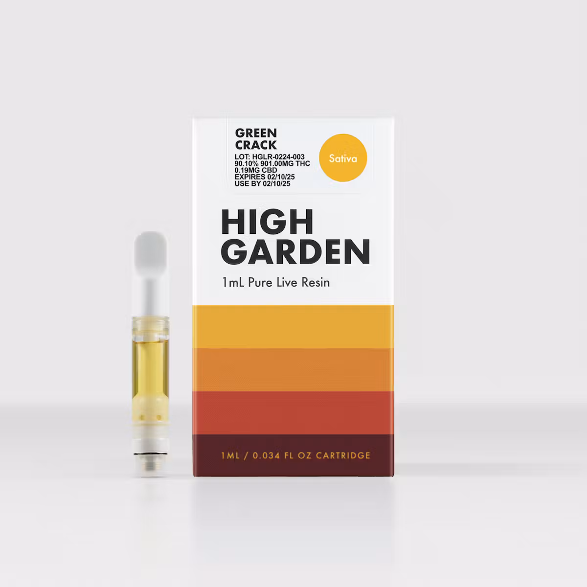 Photograph of Product: High Garden - Green Crack Live Resin Cart