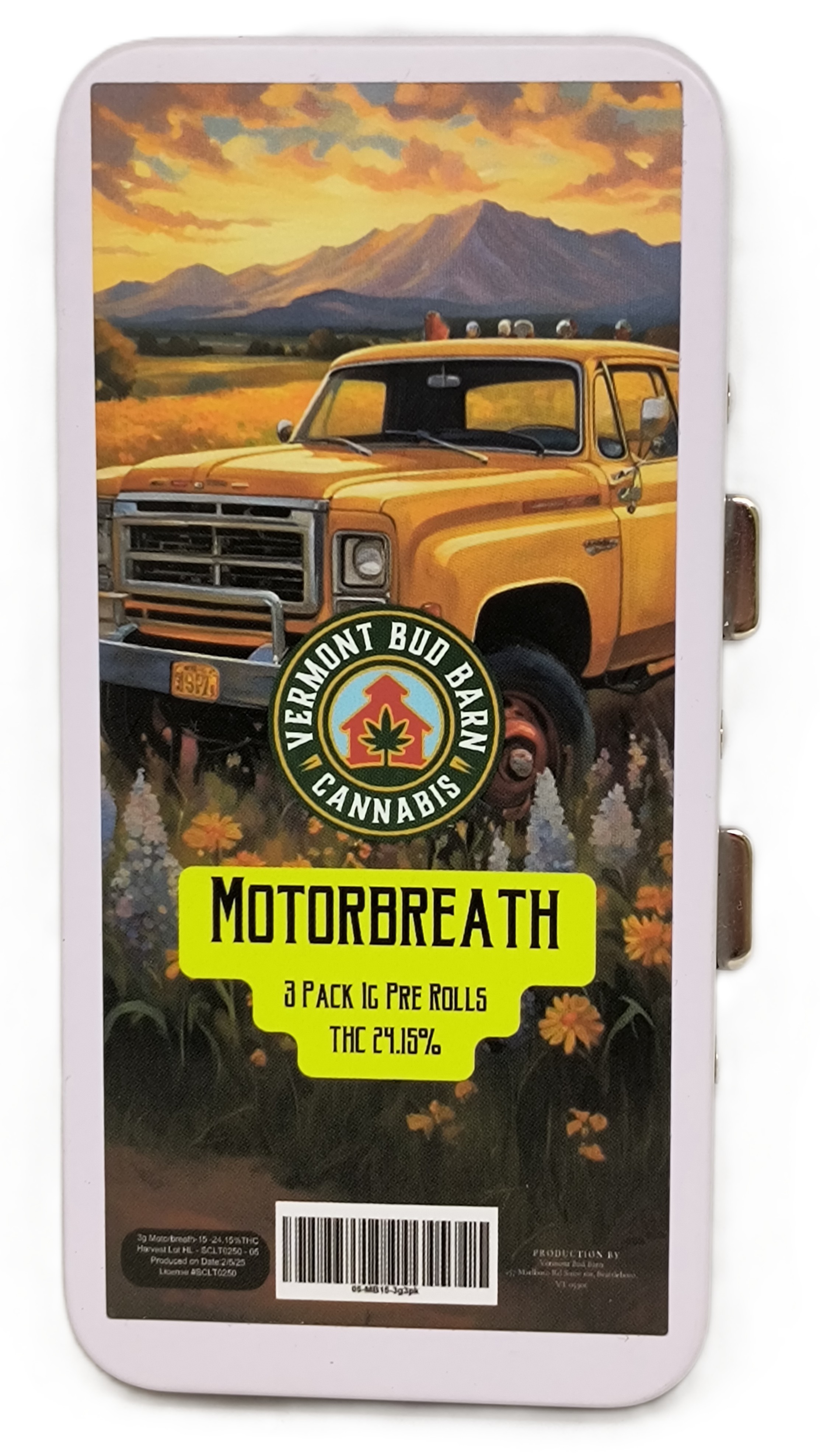 Photograph of product: Motorbreath Pre-Roll 3-Pack | Vermont Bud Barn