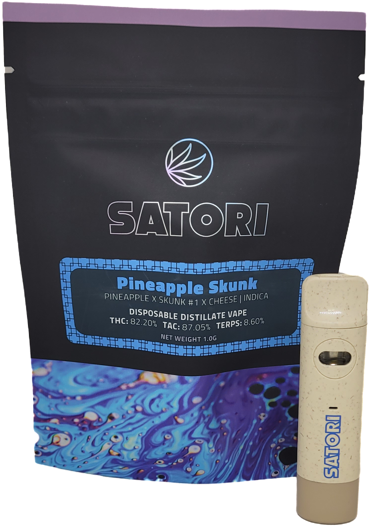 Photograph of product: Pineapple Skunk Disposable Vape | Satori