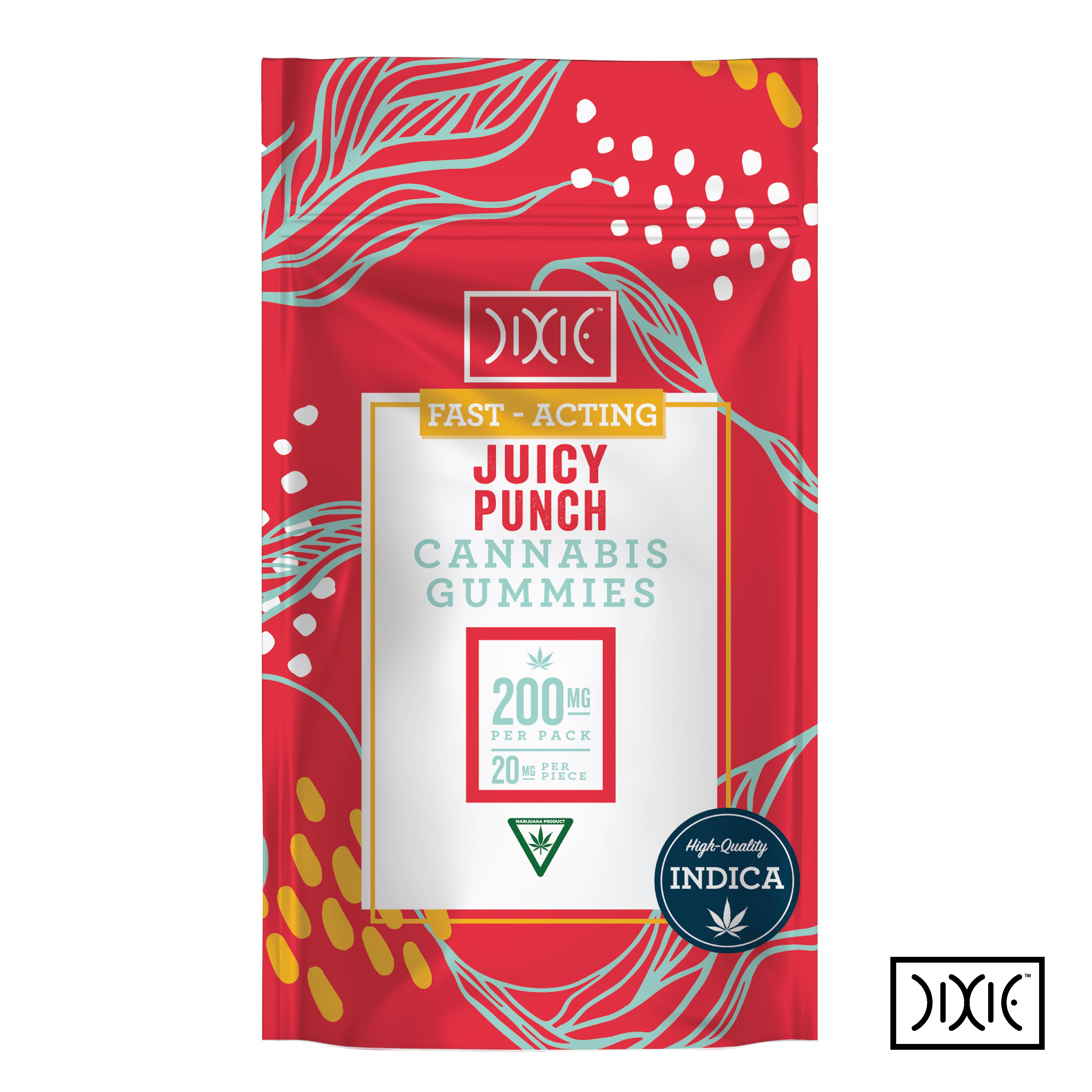 Photograph of product: Dixie | 200mg Gummies | Fast Acting Juicy Punch