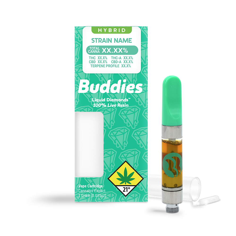 Photograph of product: BUDDIES - VAPE LIVE RESIN - 1G - Oui'd - FRANCO'S LEMON CHEESE
