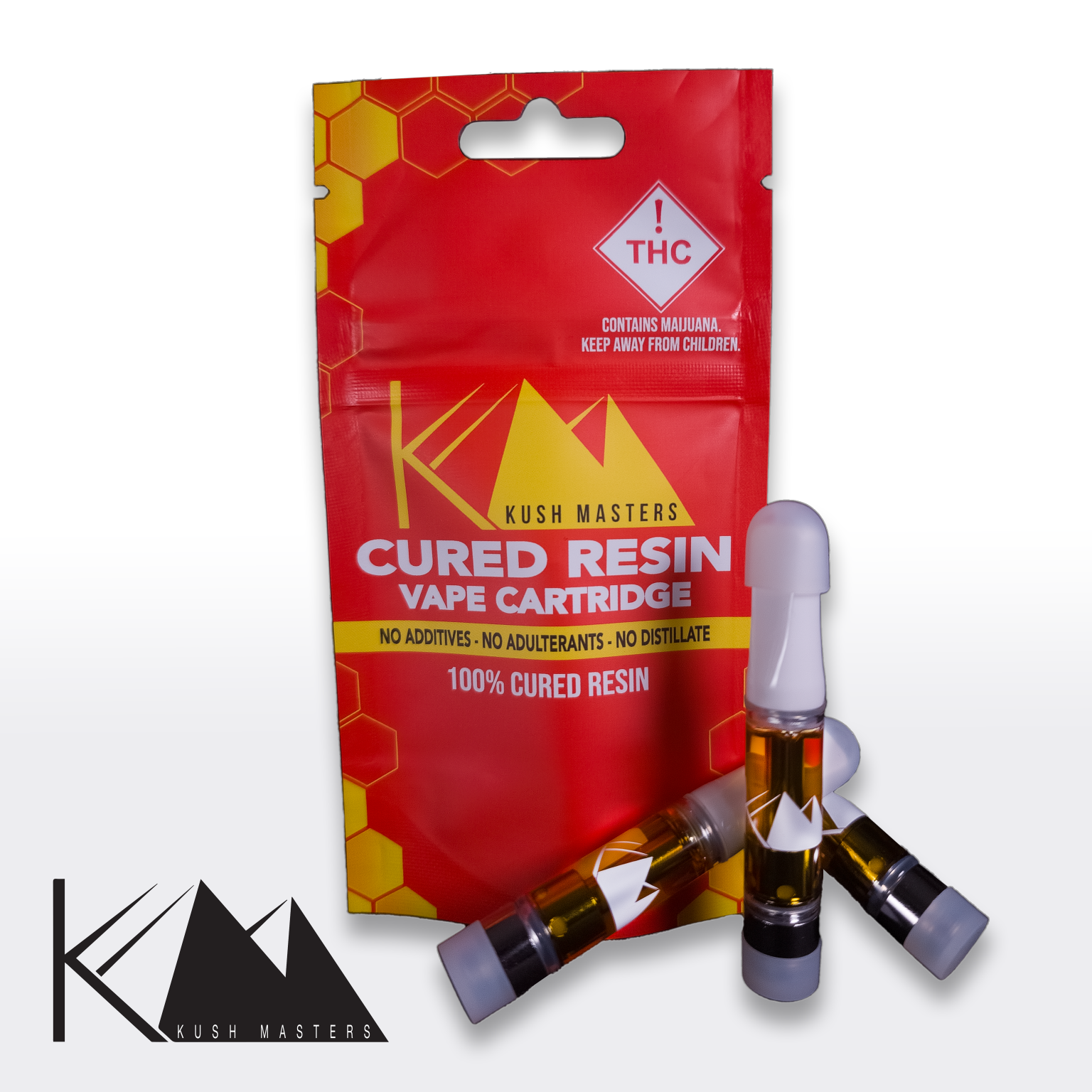 Photograph of product: Kush Master's/Mtn Annie's (H) Picasso Moon Cured Resin Cart