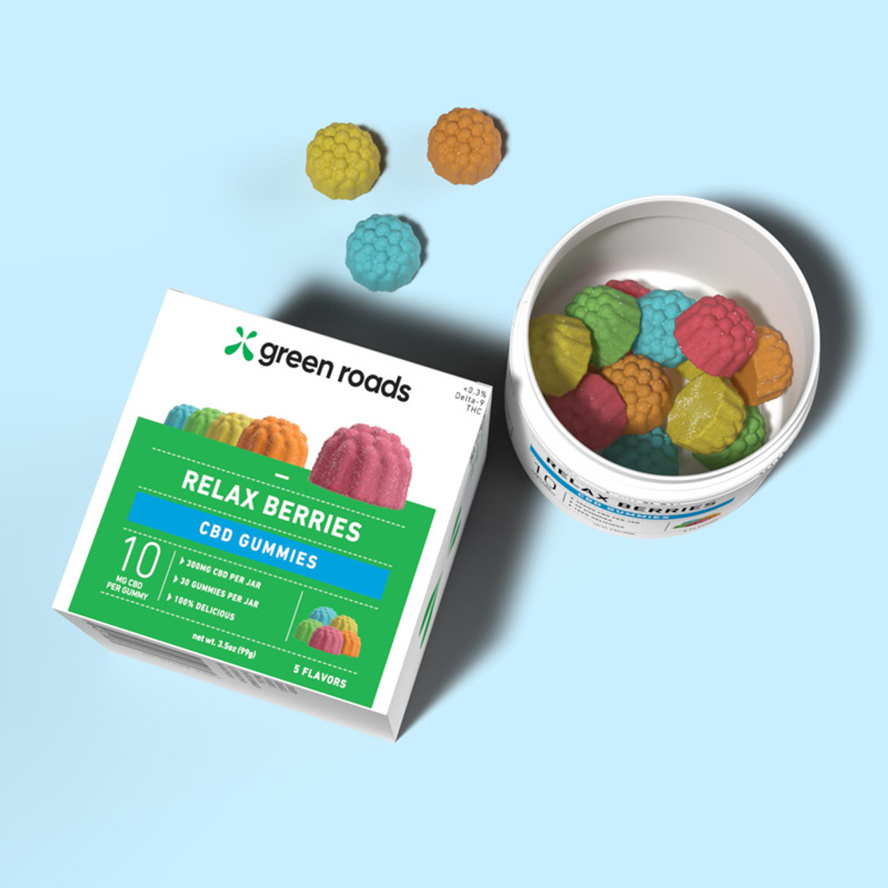 Photograph of product: Green Roads CBD Gummies - Relax Berries