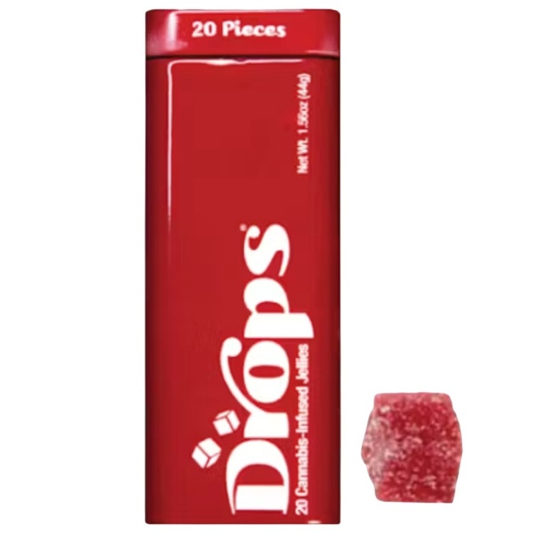 Photograph of product: 1:4 Strawberry - Candy Apple 125mg Rosin Gummy (Drops)