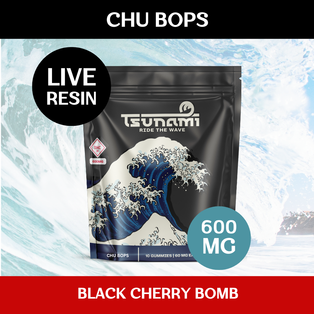 Photograph of product: Tsunami Chu Bops Live Resin Gummies (600mg)