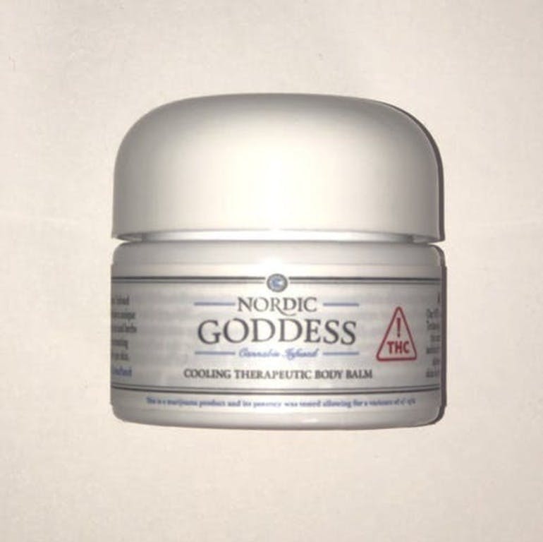 Photograph of product: Nordic Goddess Cooling Body Balm 1:1 250mg TH-oui:CBD