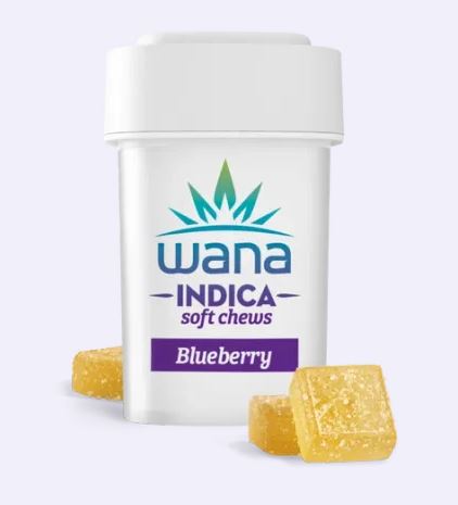 Photograph of product: Wana Blueberry Gummies 10mg x 10-Pack
