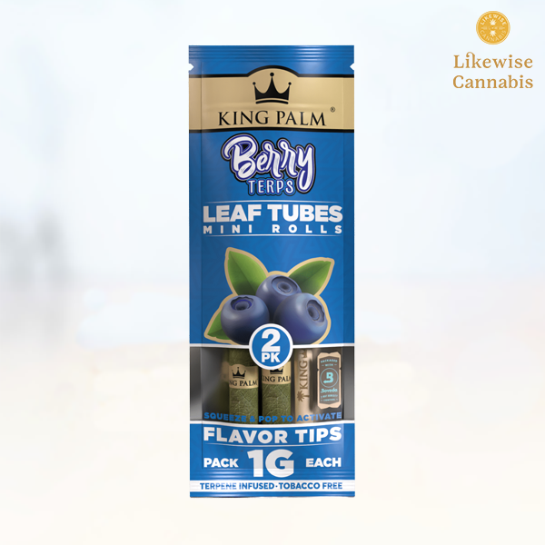 Photograph of product: 2-PACK KING PALM BERRY TERPS MINI BLUNT WRAPS