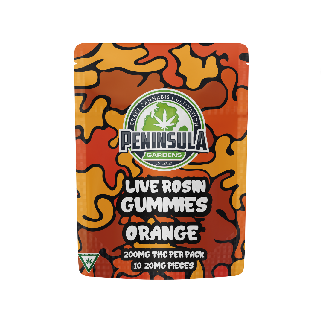 Photograph of Product: Peninsula - 200mg Gummies - Orange