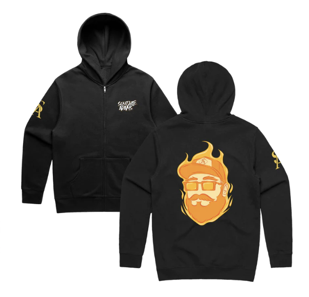 Photograph of product: Southie Adams Live Fire Hoodie XLG