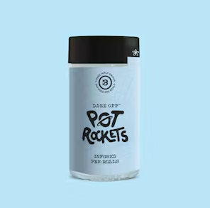 Photograph of product: Infused Pre-roll Pack - Daze Off - Chain Reaction Pot Rockets (H) - 1.5g 3pk