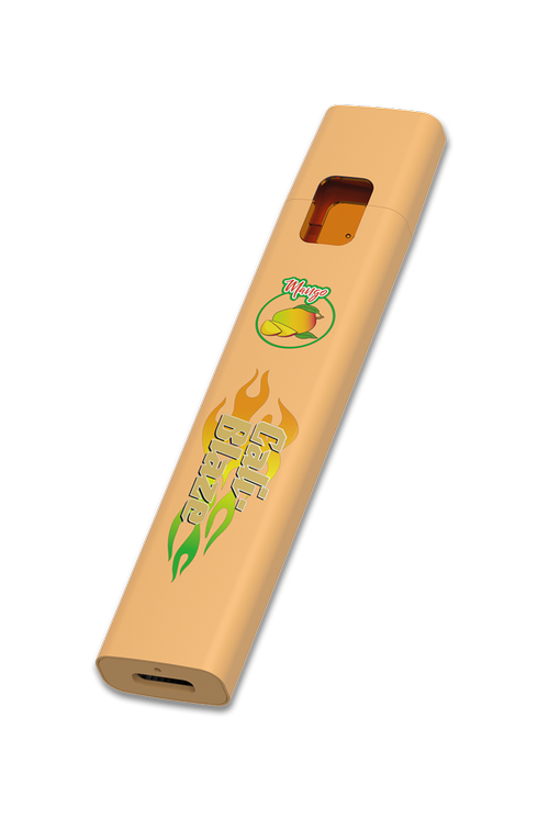 Photograph of product: Mango Live Resin AIO Disposable Vape Cart Cali blaze