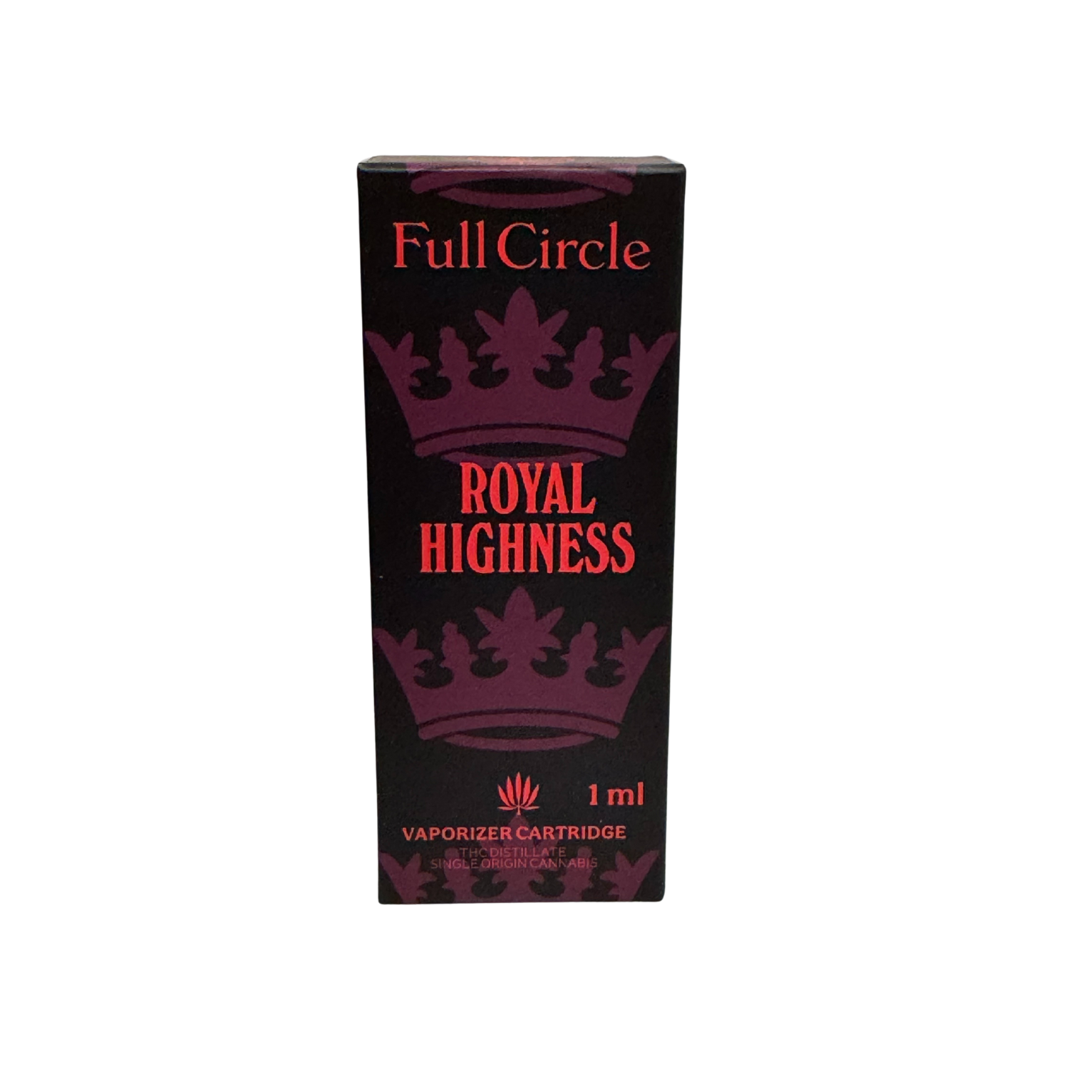 Photograph of Product: Distillate Vape Cartridge - 1g | Full Circle Farm | Royal Highness