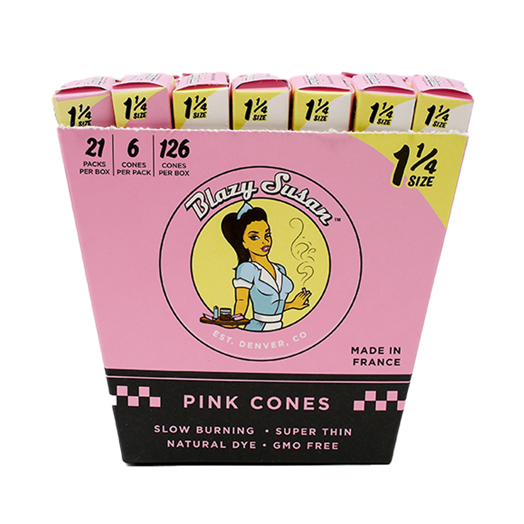 Photograph of product: Blazy Susan | Pink Paper Cones | 1 1/4"