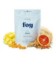 Photograph of product: Foy | Daytime Mango & Blood Orange | Vegan Chews | 20pk | TH-oui: CBD |: CBC | 100mg