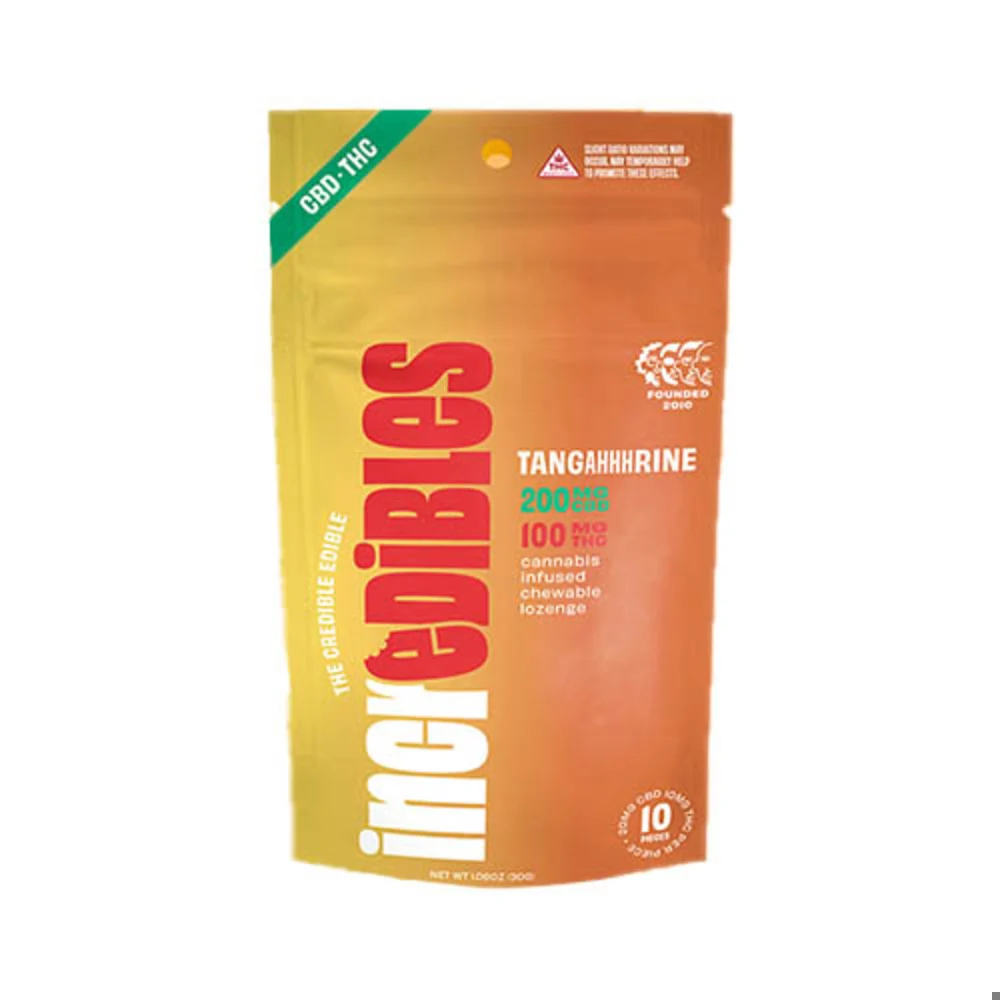 Photograph of product: (INC) Sour Tangahhhrine 2:1 CBD:TH-oui Gummies 10mg/10pk