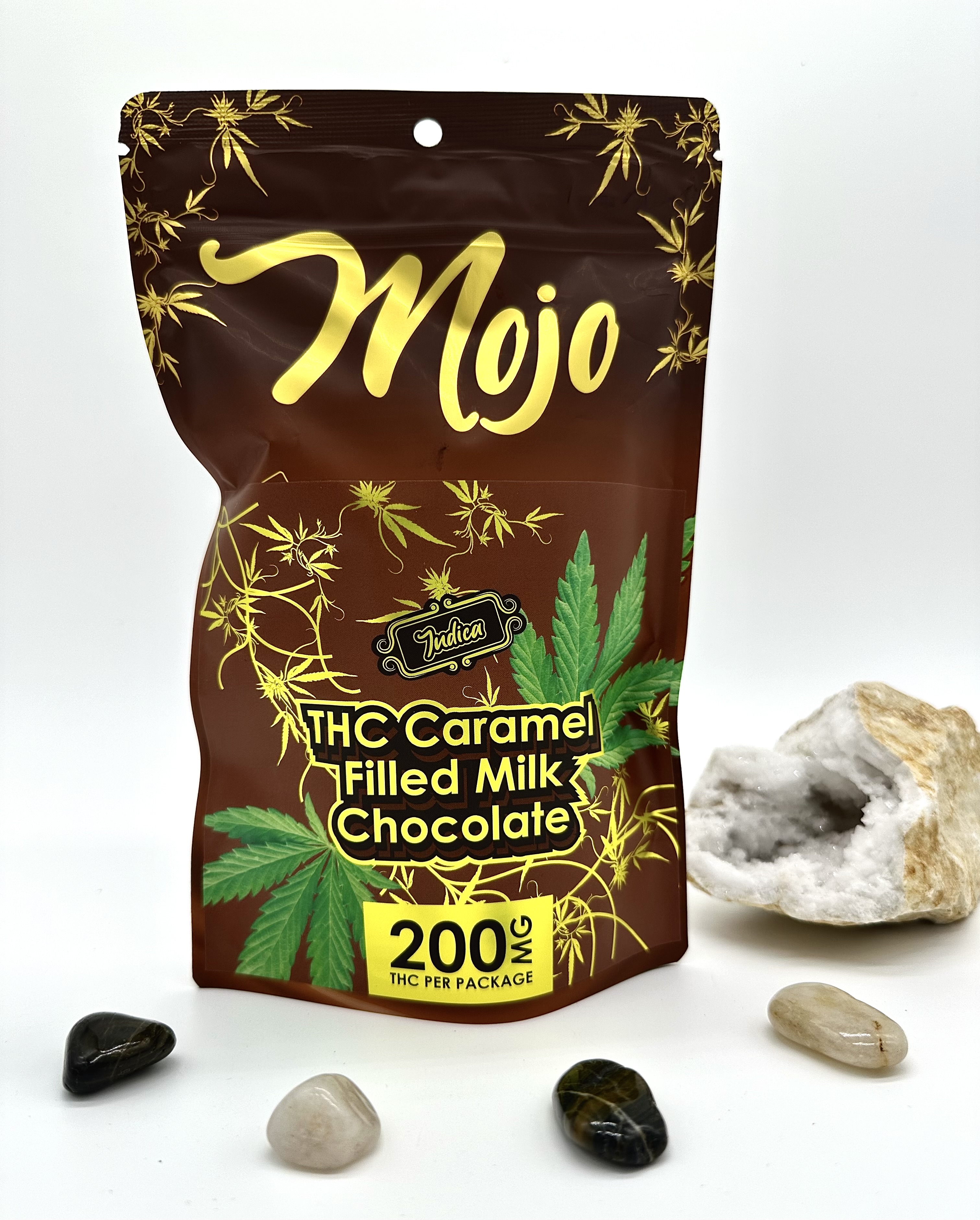 Photograph of product: Mojo - Caramel Filled Milk Chocolate - 200mg
