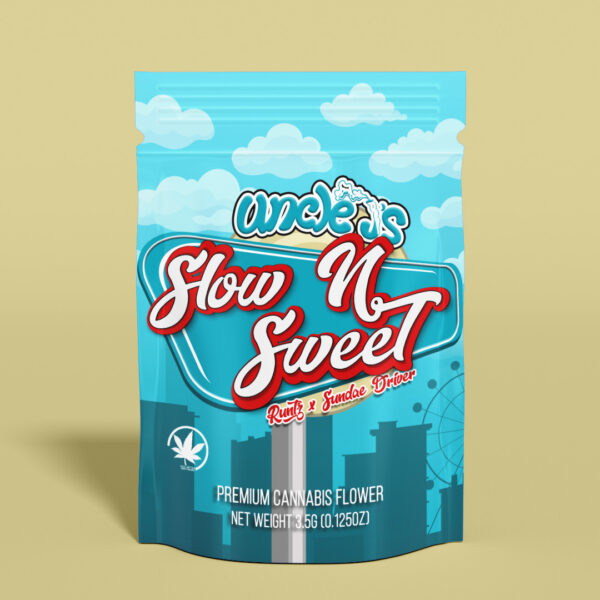 Photograph of product: Uncle J's Joints |  Slow N Sweet Buds 3.5 | Flower - 28g