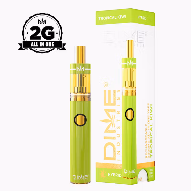 Photograph of product: Dime Industries AIO Vape | 2g | Tropical Kiwi