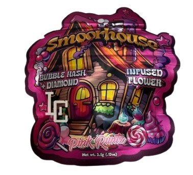 Photograph of product: SmoorHouse Pink Runtz Bubble au chocolat+Diamond Infused Flower 3.5g