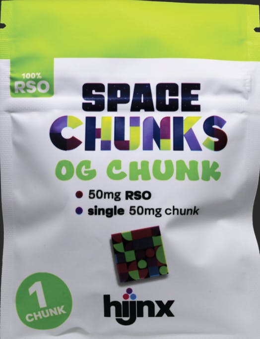 Photograph of product: HIJNX-GUMMY-OG Space Chunk Chill-.05g-1pk