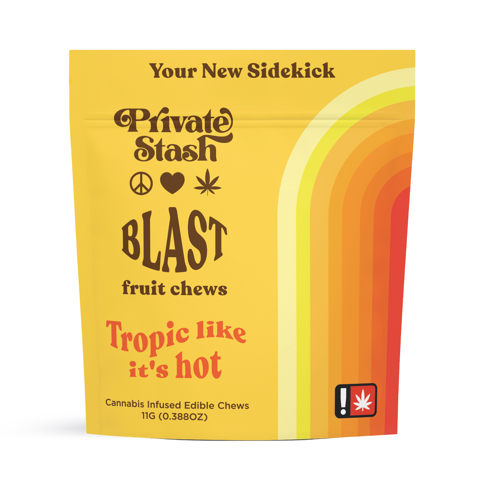 Photograph of product: Tropic Like It's Hot Fruit Chew Blast | 100mg