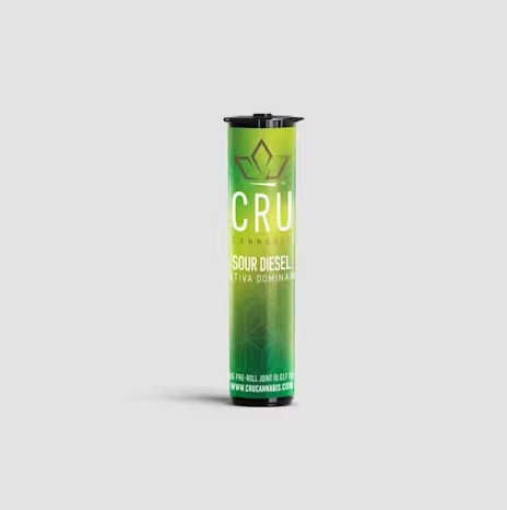 Photograph of product: CRU | Sour Diesel | Infused Pre-roll