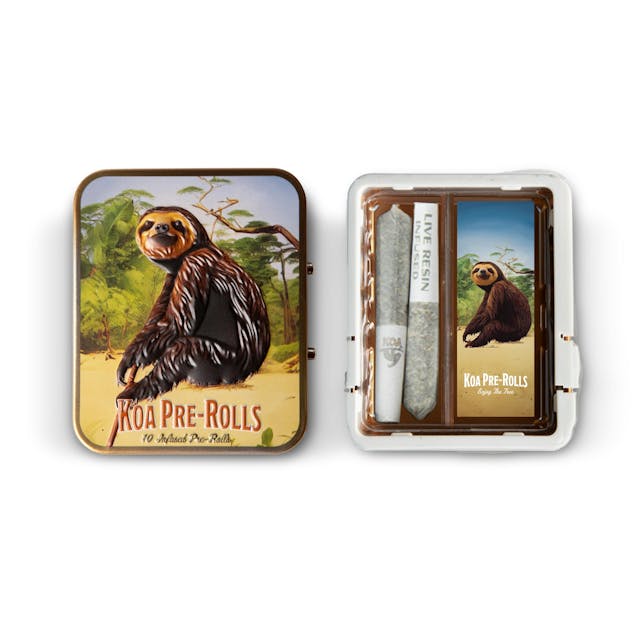 Photograph of product: KOA - Infused Preroll - Oui'd - Clementine x Purple Punch (0.35g x 2) - 