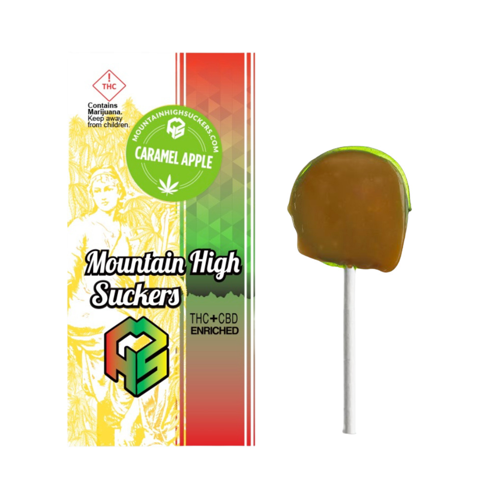 Photograph of product: Mountain High Sucker | Caramel Apple 10mg