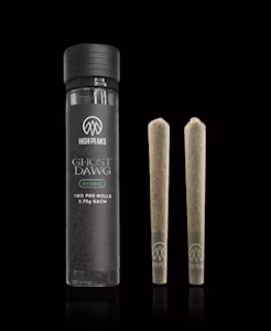 Photograph of product: High Peaks | Ghost Dawg Pre-Roll 2pk | Hybrid