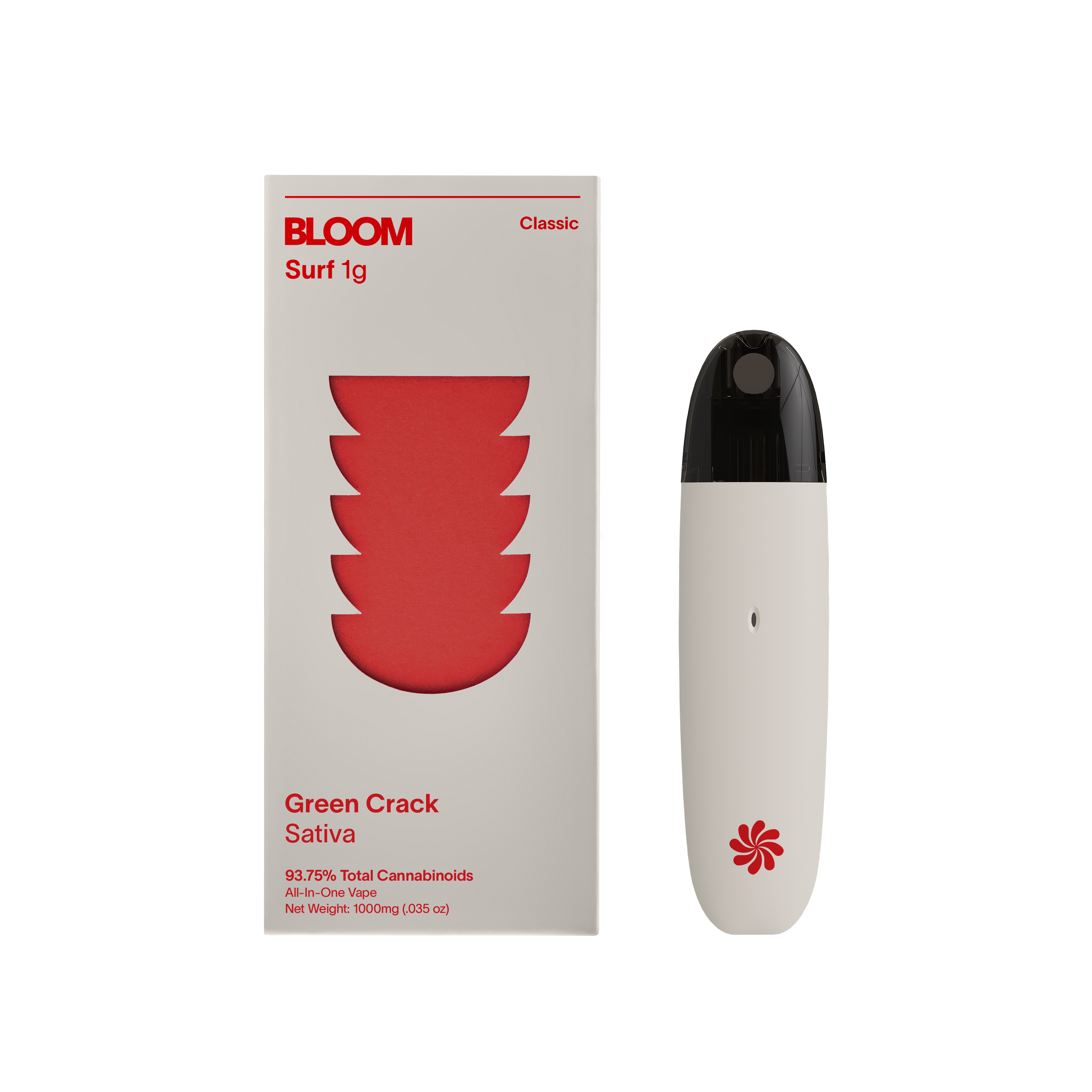 Photograph of product: Green Crack Surf All-In-One Vape | 1g
