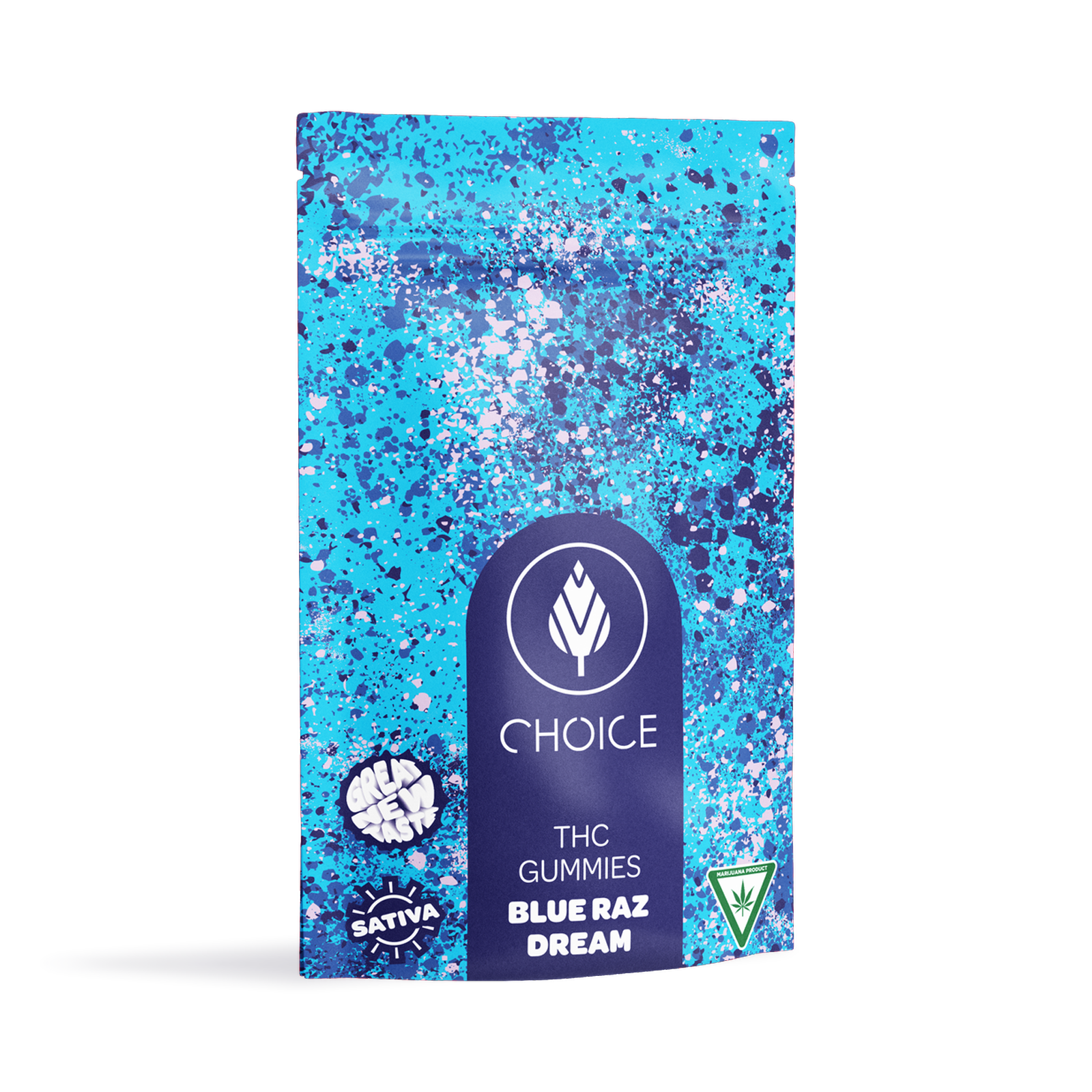 Photograph of Product: Blue Raz Dream Choice Chews | 200mg